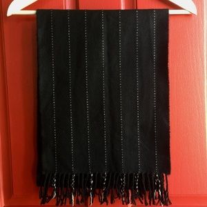 Black & White Striped Scarf